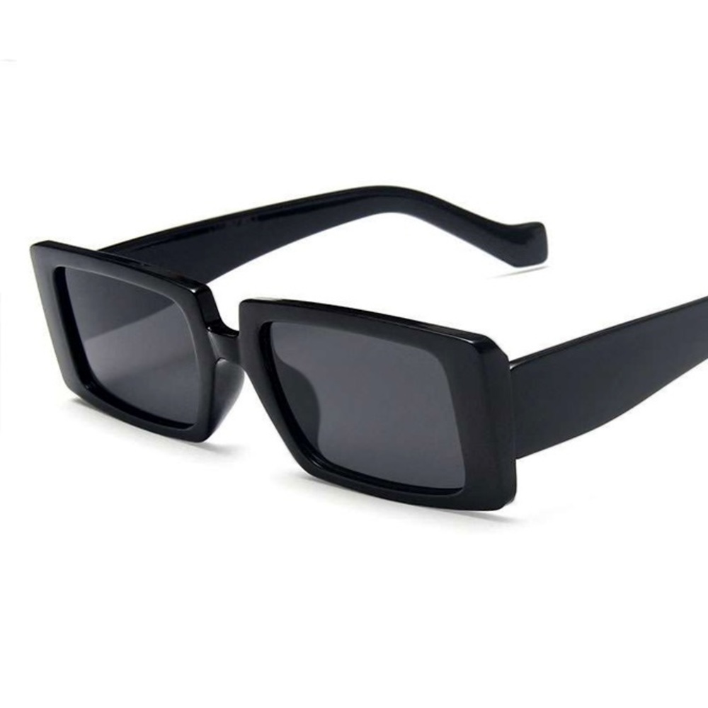 Black Rectangle Frame Sunglasses